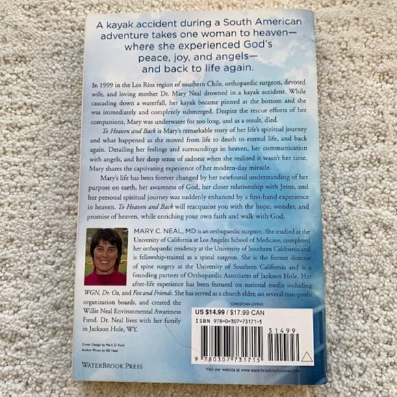 2/$15 To Heaven and Back By Mary C. Neal, MD - Picture 2 of 2